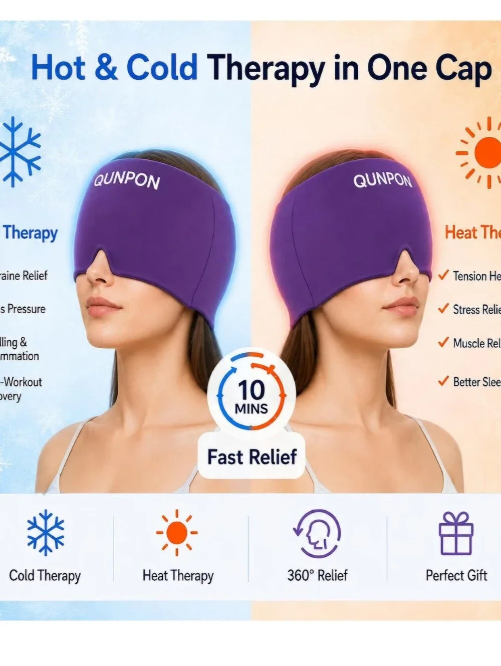 Hot Cold Gel Migrain Cap